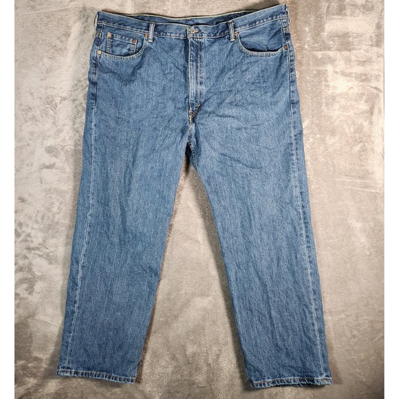 Levi's 550 Jeans Men's 46X30 Straight Relaxed Denim Blue Pre-Owned - Picture 1 of 16